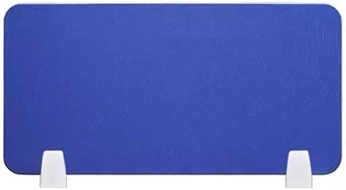 LXHELIVERY Freestanding Desk Divider -Desk Divider Privacy Panel Desk for Table Standing Sound Proof Dividers Desktop Office Furniture Partitions for Classroom (Color : Blue, Size : 120x30cm)