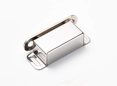 Mousike Cabinet Magnets Magnetic Door Catch Stainless Steel Door Magnet for Kitchen Bathroom Cupboard Wardrobe Closet Closures Cabinet Door Drawer Latch 20 lbs(10Pack)