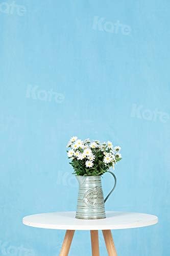 Kate 8ft×10ft Solid Light Blue Backdrop Portrait Photography Background for Photography Studio Children and Headshots Sky Blue Backdrop Background for Photo Booth