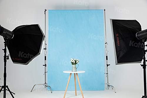 Kate 8ft×10ft Solid Light Blue Backdrop Portrait Photography Background for Photography Studio Children and Headshots Sky Blue Backdrop Background for Photo Booth