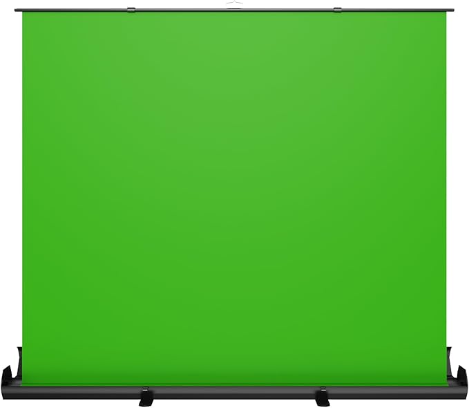 NearStream Green Screen Backdrop 78.7 x 89.3 in, Chroma Key Background, Auto-Locking Portable Foldable Fabric for Video Recording/Streaming/Photography/Zoom & Virtual Meetings, Pull-Up Design (VK50)