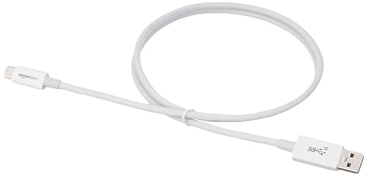Amazon Basics USB-C to USB-A 3.1 Gen 2 High-Speed Charging Cable, 10Gbps, USB-IF Certified, for Apple iPhone 16/15, iPad, Samsung Galaxy, Tablets, Laptops, 3 Foot, White