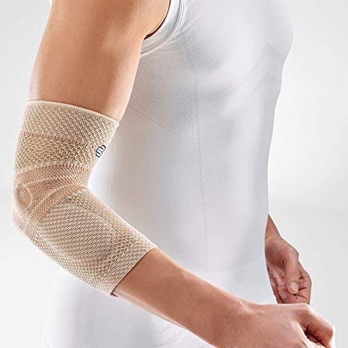 Bauerfeind - EpiTrain - Elbow Support - Targeted Compression for Chronic Elbow Pain - Size 6 - Color Nature
