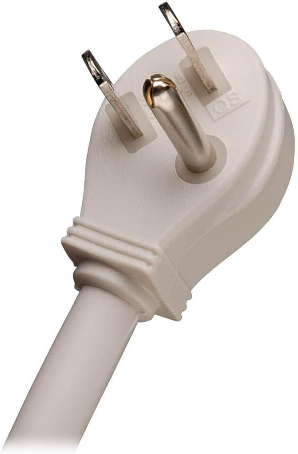 Tripp Lite Isobar 6 Outlet Surge Protector Power Strip, Tel/Modem, 6ft Cord Right Angled Plug, 50K Insurance (ISOTEL6ULTRA), Off White
