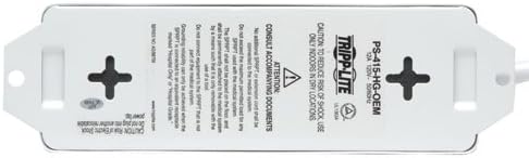 Tripp Lite Safe-IT Medical-Grade Power Strip, 4 15A Hospital-Grade Outlets, 2ft. Cord, UL 1363A (PS-402-HG-OEM)