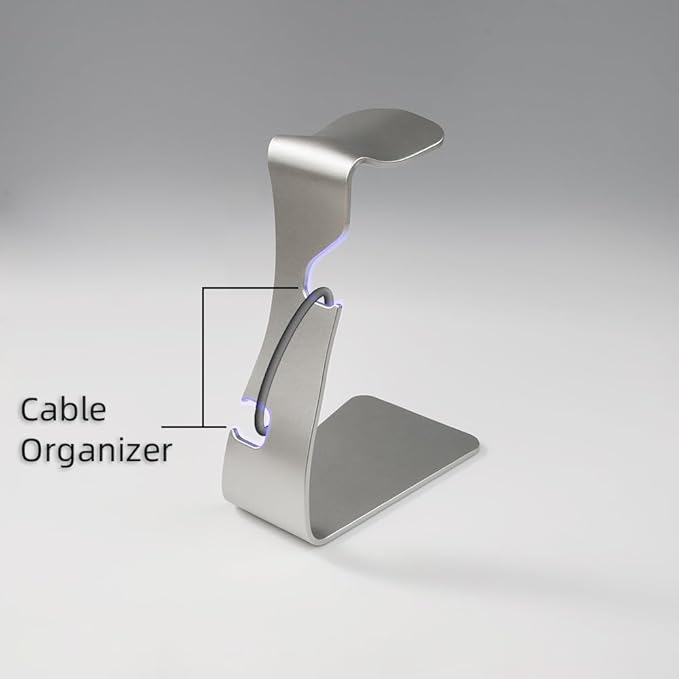 Premium Anodized Aluminum Headphone Stand, Gaming Headsets Holder, One-Piece Design, Headphone Holder on desk, Compatible for Sennheiser, Bose, Beats, Razer, AKG, Airpod Max, HyperX, Sony PS4 et.