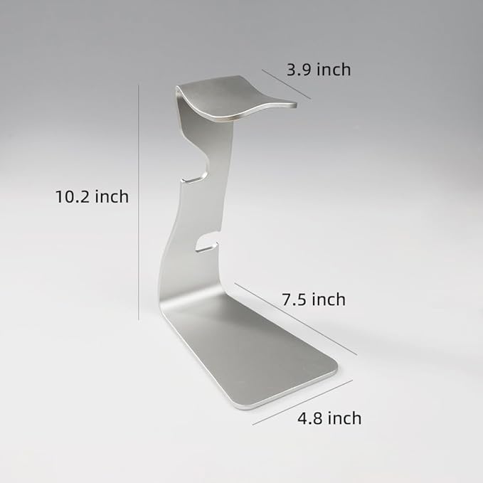Premium Anodized Aluminum Headphone Stand, Gaming Headsets Holder, One-Piece Design, Headphone Holder on desk, Compatible for Sennheiser, Bose, Beats, Razer, AKG, Airpod Max, HyperX, Sony PS4 et.