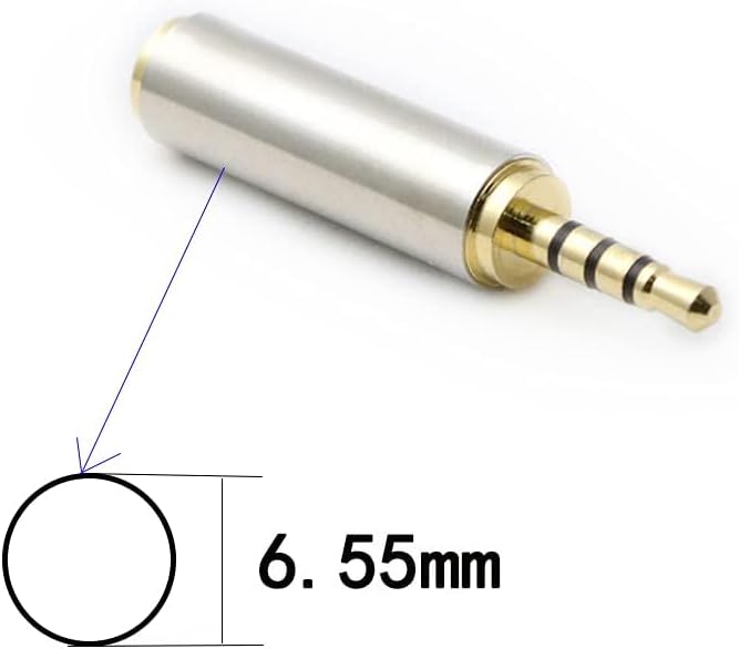 rgzhihuifz 3.5mm Female to 2.5mm Male Audio Adapter Converter Headphone 2.5mm to 3.5mm 3 Ring Jack Stereo or Mono 2 Pack