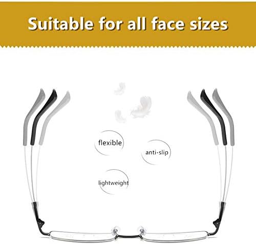 Progressive Multifocus Computer Reading Glasses Blue Light Blocking No Line Lenses Multifocal Readers for Men and Women