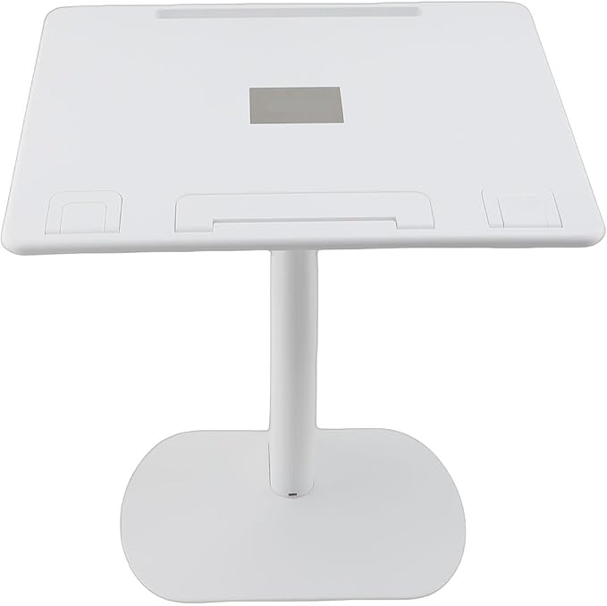 Brrnoo Car Seat Tray Table, Portable Car Lap Desk for Laptop Tablet Book with Angle 0-60 Degrees, for Front Passenger Rear Driver Seat Travel Camping Home Use (White)