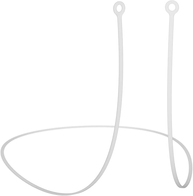 CURVD Earplug Lanyard, Soft Durable Flexible Premium Silicone Cord | Works with Most Earplugs w/Removable Tips Compatible with CURVD Everyday, Loop Quiet/Engage/Experience, Vibes and More - 26 Inches