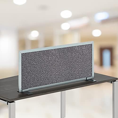 OBEX Acoustical Free Standing Privacy Screen, Cubicle Accessories Desk Privacy Panel, Desk Dividers for Office, Office Furniture Partitions Portable Sound Proof Dividers, 12" x 48", Graphite