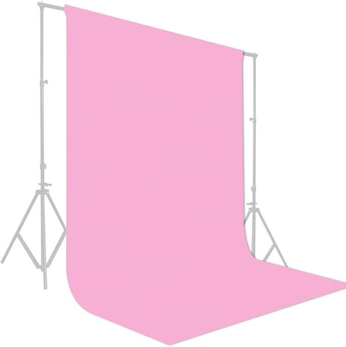GFCC 6FTX9FT Pink Backdrop Background - for Photography Photo Booth Backdrop for Photoshoot Background Screen Video Recording Parties Curtain