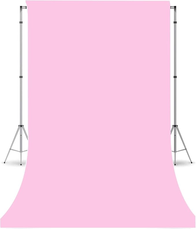 Pink Photo Backdrop for Photoshoot, Pink Photography Backdrop for Portraits, Fabric Background for Product Photography and Video Creation 3FTx5FT