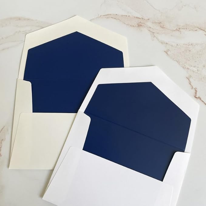 Premium Personalized Embossed Stationery Flat Cards – Triple-Thick 140 lb Cream/White Cardstock | 25 Custom Flat Cards with Matching Envelopes | Elegant Embossed Raised Impression (no ink)