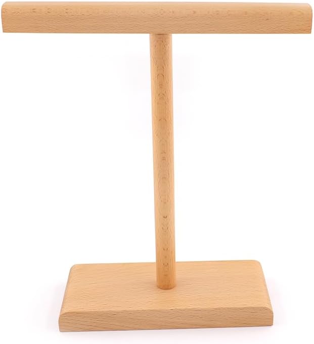 Bubiercaes Wooden Headphone Stand for Desk, Gaming Headset Stand, Headset Holder, Universal Headphone Holder Compatible with Most Headphones
