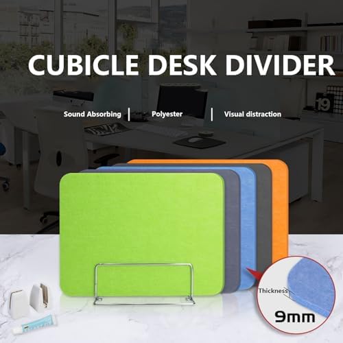 Desk Privacy Panel Soundproofing Divider for Office Cubicles 40x80cm Noise Reduction Polyester Felt Barrier