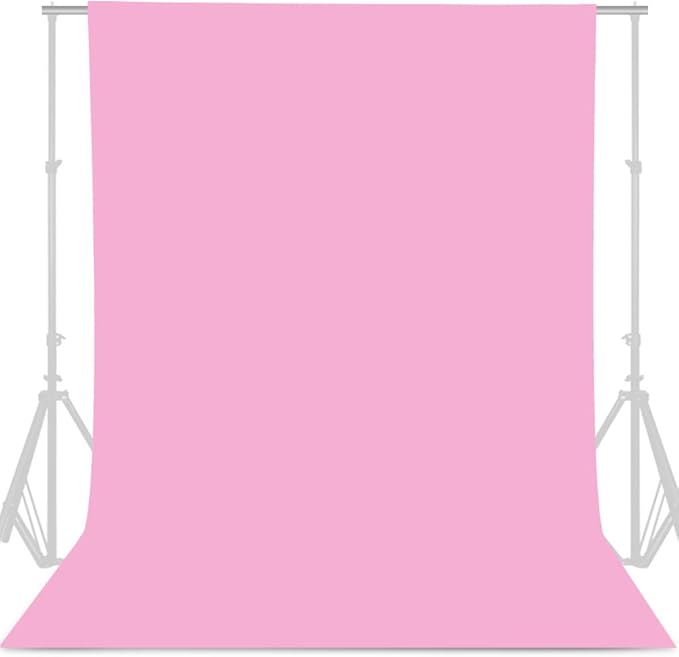 GFCC Pink Backdrop Photography Background - 6FT x 10FT Photo Backdrop for Photoshoot Photography Video Recording Background Screen Picture Curtain