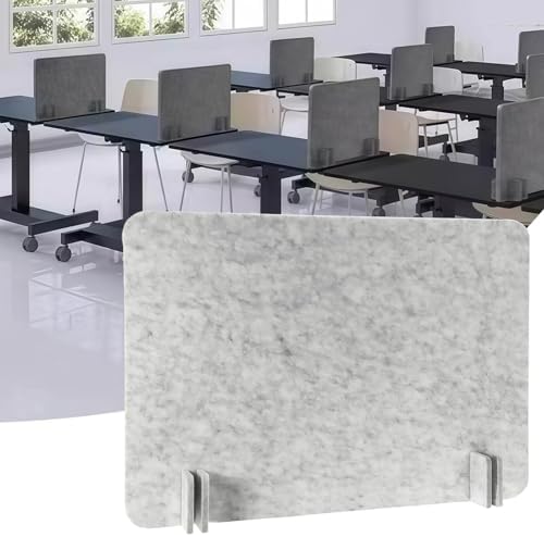 Acoustic Desk Privacy Panel - Sound-Absorbing, Visual Distraction Reducing Divider for Office & Home Workspaces, Enhances Focus & Productivity