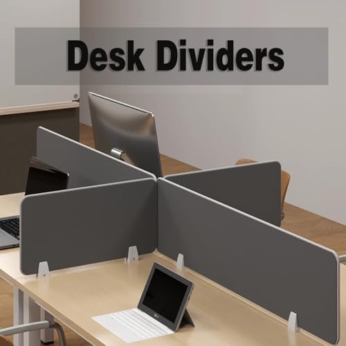 Acoustic Desk Divider Panel – Sound-Absorbing for Office & Classroom, Clamp-On Partition Wall, Enhance Focus, Noise Reduction, Improve Productivity