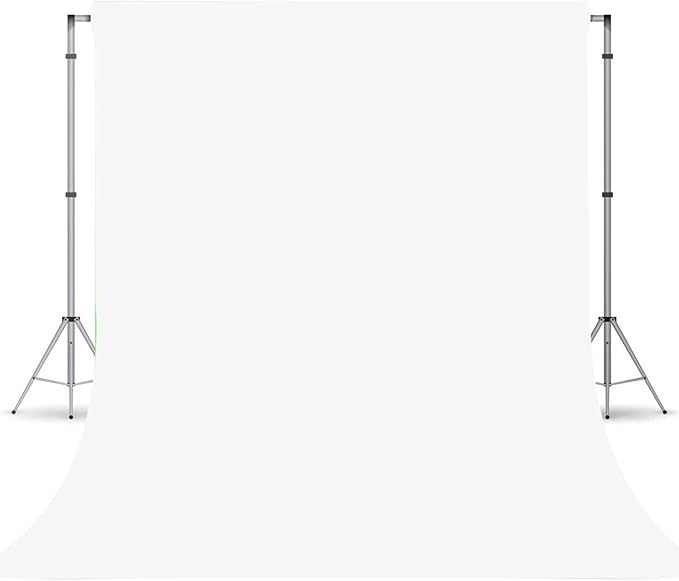 White Photography Backdrop for Photoshoot, Photo Backdrop Curtain, Perfect White Backdrops for Party Portrait Photoshoots Video Studio 5FTx7FT