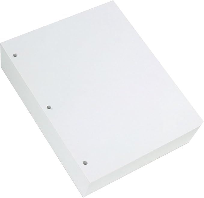 Staples Copy Paper, 8 1/2" x 11", 3 Hole Punched, Case