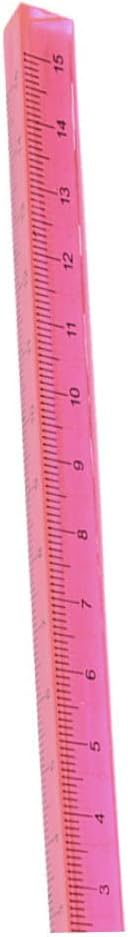 Triangular Ruler 15CM Plastic Straight Ruler Practical Student Stationery Dual Scale Measuring Tool Office School Supplies Random Color
