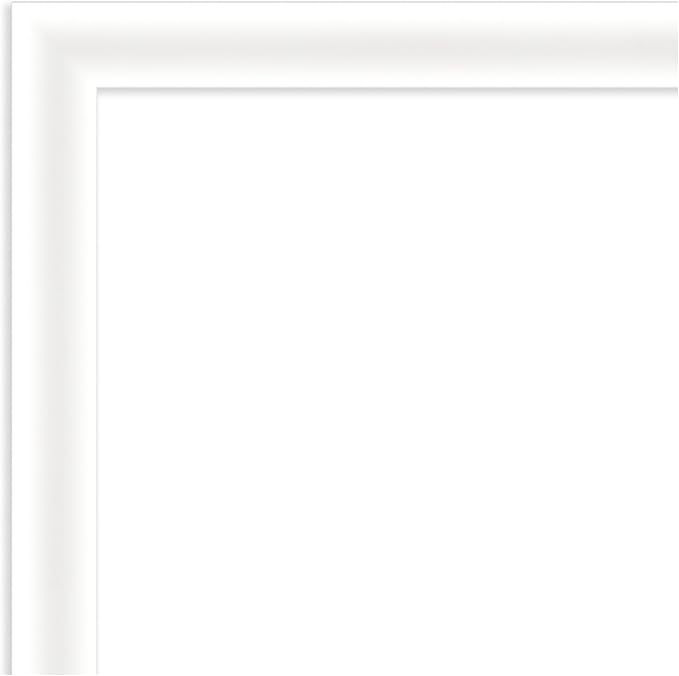 Amanti Art White Framed Magnetic Board 21x27 Medium Vision Board for use with Magnets, 100% Metal Sheet to Display Items as Office Decor or for Home Organization in mudroom, Kitchen or Kids Room