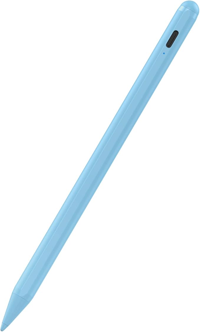 Stylus Pen for iPad with Palm Rejection, Active Pencil Compatible with (2018-2025) Apple iPad Pro (11"/12.9"/M4),iPad Air 3/4/5/M2/M3,iPad 6/7/8/9/10/11,iPad mini 5/6 Gen(Blue)