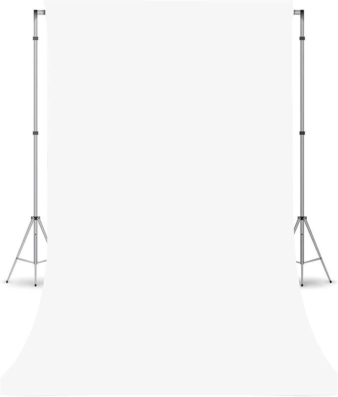 White Photography Backdrop for Photoshoot, Photo Backdrop Curtain, Perfect White Backdrops for Party Portrait Photoshoots Video Studio 3FTx5FT