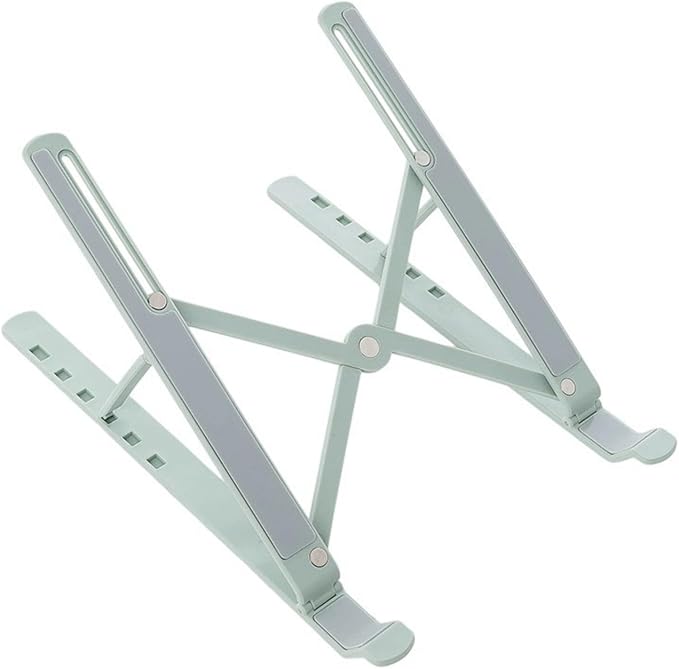 Vryxq Ergonomic Foldable Laptop Stand Portable Desktop Stand Adjustable 6 Gear Vertical Saving Dock for Tablet Foldable Holder