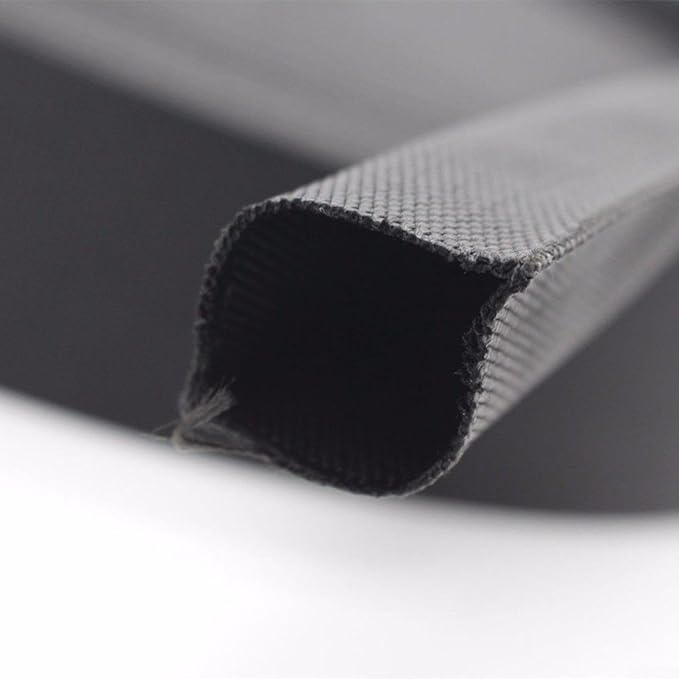 HanOaki 25 ft Nylon Hydraulic Hose Protector Sleeve Tig Torch Cable Cover Black Protective Cover Hose Sheath Hydraulic Wrap Cutting Wire Sheath Sleeve Management Wrap for Cord Tig 27mm Width