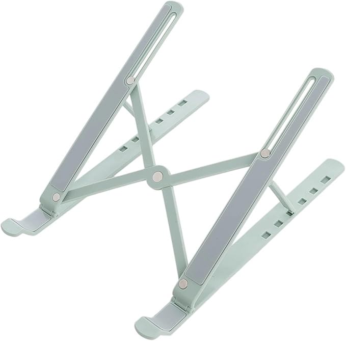 Vryxq Ergonomic Foldable Laptop Stand Portable Desktop Stand Adjustable 6 Gear Vertical Saving Dock for Tablet Foldable Holder