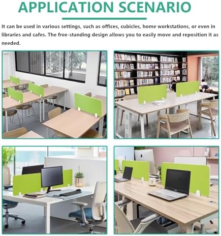 Desk Privacy Panel, Acoustic Divider, Sound-Absorbing Office Partition, Ideal for Home & Workplace, Enhance Noise Control, Modern Divider