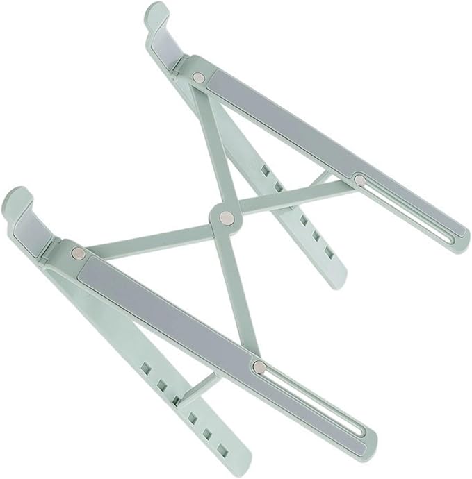 Vryxq Ergonomic Foldable Laptop Stand Portable Desktop Stand Adjustable 6 Gear Vertical Saving Dock for Tablet Foldable Holder