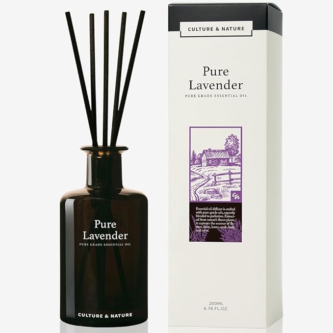 CULTURE & NATURE Pure Grade Essential Oil Diffuser (Pure Lavender)