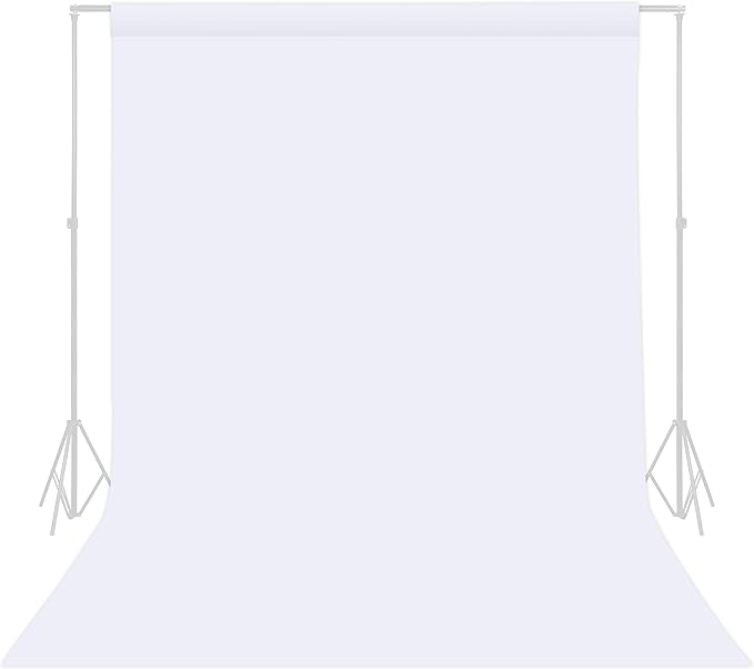 TRLYC White Photography Backdrop - 6 x 9 FT White Backdrops for Photoshoot Background Screen for Photo Backdrop Video Photography Studio Photo Backgrounds Background Screen Parties