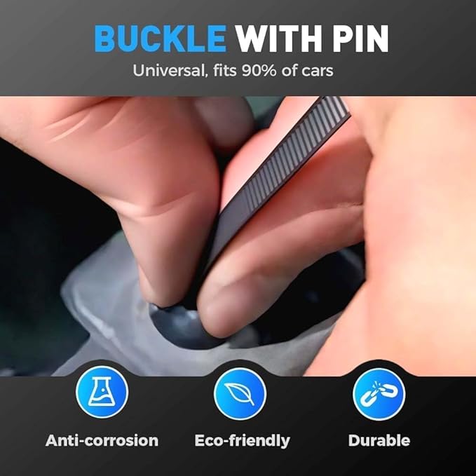 Upgrade Nylon Universal Cable Tie Buckle, 2026 New Heavy Duty Self-Locking Zip Ties Holder with Pin Button Design, Multipurpose Black Cable Tie Buckle Tool for Car Daily Repair (50)
