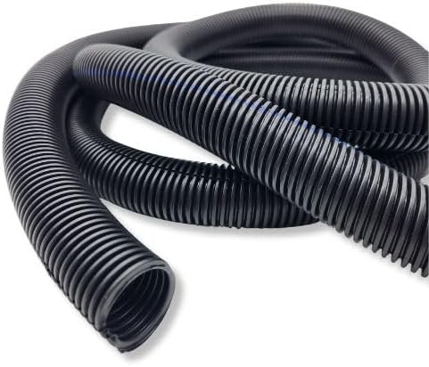567ITG 3/4" x 25ft Split Wire Loom Tubing - Black Automotive Wire Protector Conduit, Electrical Wiring Cover & Harness Wrap, Flexible Cable Sleeve