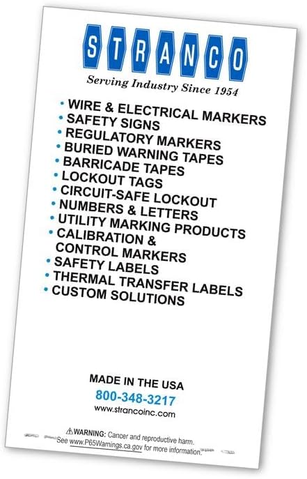 Premium Wire Marker Book for Cable Management, Vinyl-Coated, High-Tack Adhesive, Electric Panel Wire Label Stickers - 10 Pages Per Book