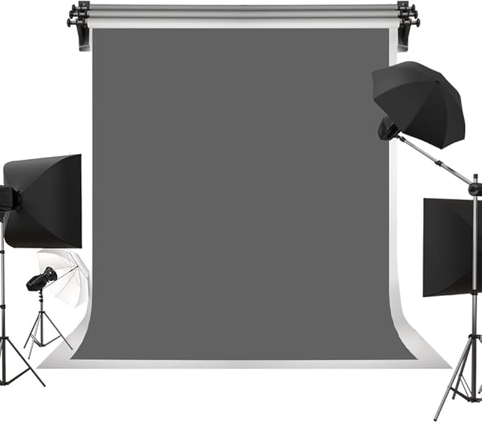 Kate 6ft×9ft Solid Gray Backdrop Portrait Background for Photography Studio