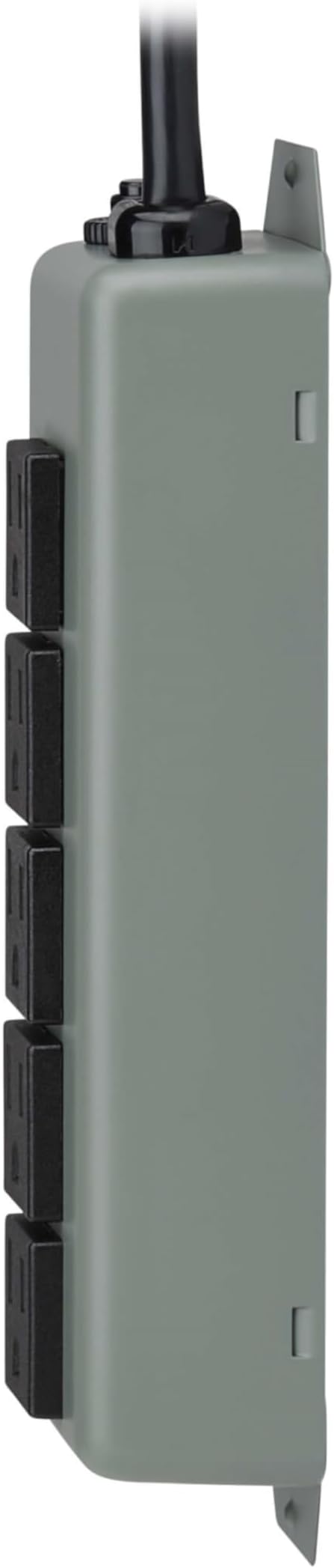 Eaton Tripp Lite Series 5-Outlet Heavy Duty Power Strip, Metal, Mountable (Wall Mount & Under Desk) 15ft Extension Cord, 15A Circuit Breaker, Industrial Garage Shop Work Bench Applications (602-15)