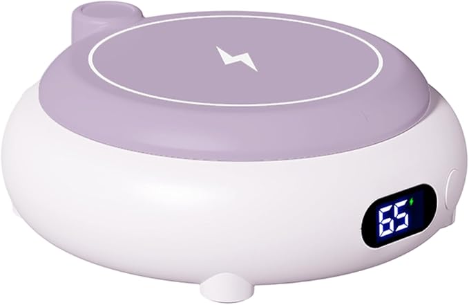 Coffee Mug Warmer for Desk, 3 Heating Setting 2-in-1 Rechargeable Mug Warmer ＆ Phone Chargers Timing Coffee Heater for Desk Home Office