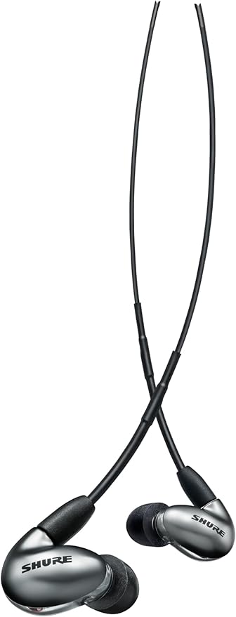 Shure SE846 PRO Gen 2 Wired Sound Isolating Earphones, High-End in-Ear Earbuds with Four Hi-Def Drivers, Customizable Sound Filters, Gray (SE846-GR+2)