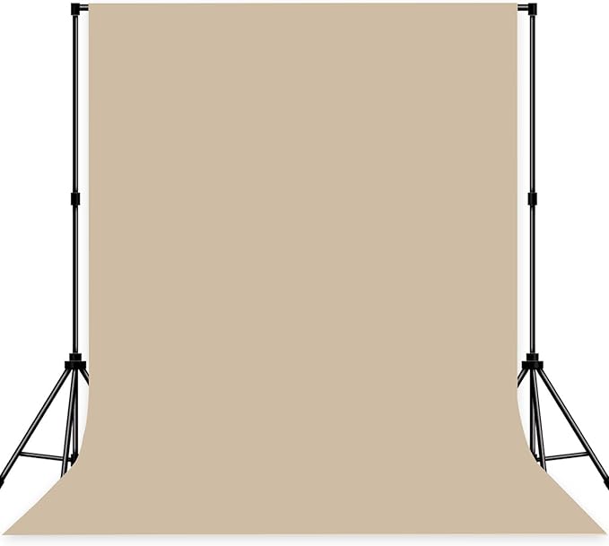 Photo Backdrop Beige Fabric Professional Photography Solution 10x10ft Seamless Design Eliminate Wrinkles Baby Shower Pregnant Women Shooting Scene Background