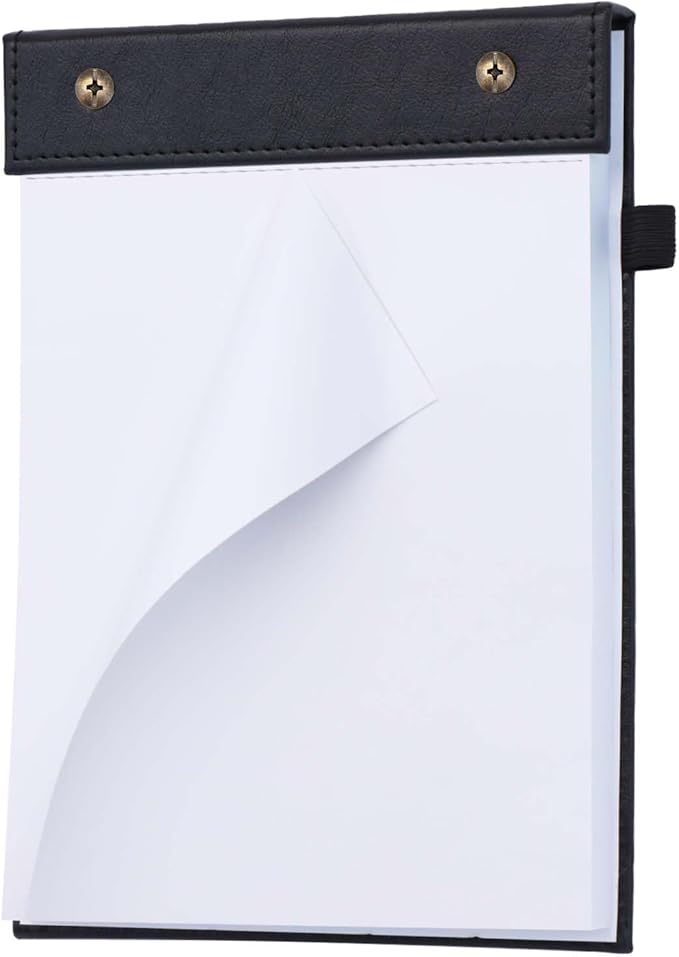 Mogoostry A5 Blank Planning Pads 5.9" x 8" Planner To Do List Memo Note Pads Screw Binding Writing Paperboard Notepad, 100 Sheets per Pack