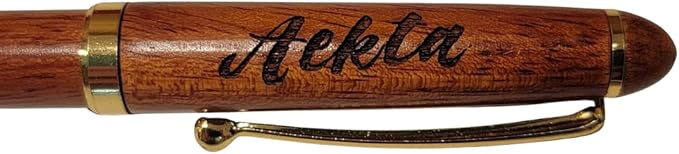 Personalized Wooden Ballpoint Pen with Personalized Case | Rosewood Pen Set | Fully Customizable | Gift for graduations, birthdays, weddings, for him and for her (Pen and Pencil w/Case)