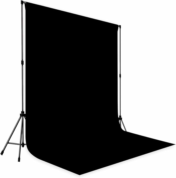 Photo Backdrop Black Background Cloth Professional Photography 6x9ft Seamless Design Eliminates Wrinkle Portrait Photography Wedding Dark Theme Decorations