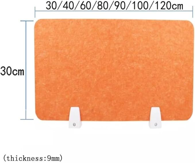 Desk Privacy Screen Soundproof Divider Clip – Vertical Partition for Classroom Library Office Décor (40x30cm) Enhance Focus & Productivity