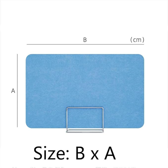Desk Privacy Divider, Acoustic Freestanding Desk Divider, Noise Reducing Desk Privacy Panel for Table Standing Sound Proof Desktop Office Classroom(Preto,50x30CM)